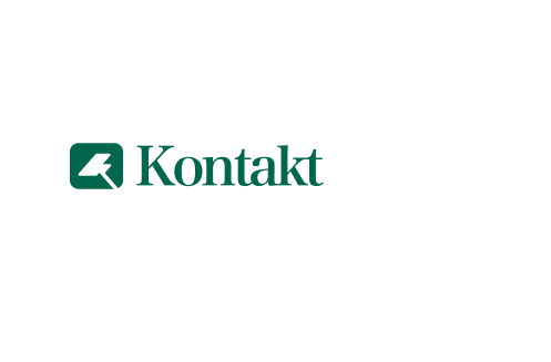 Kontakt - Logo - Olive - White
